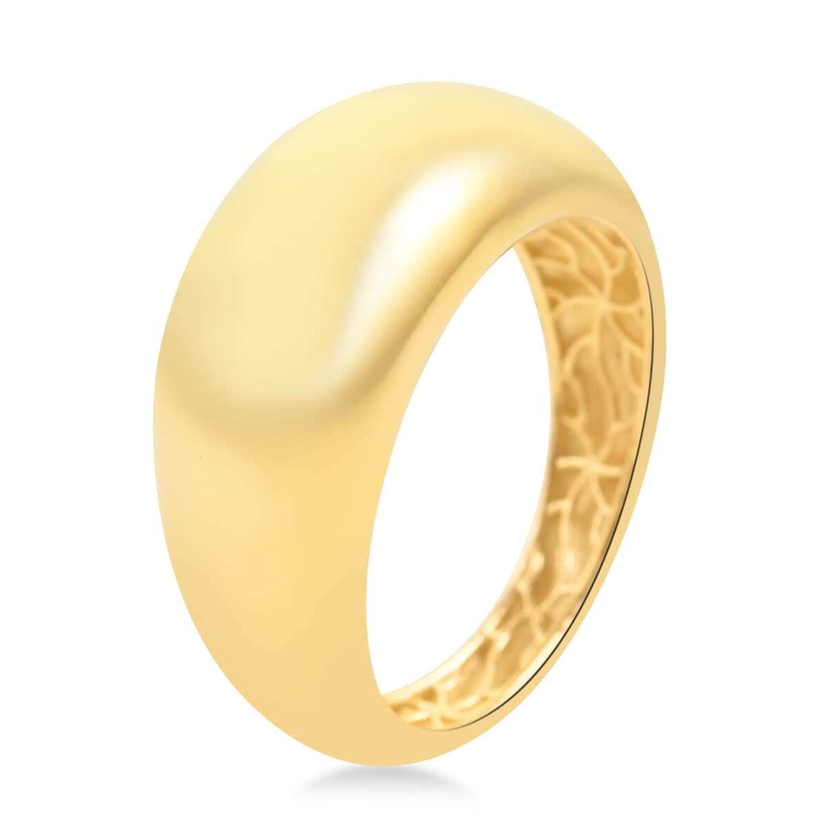Maestro Gold Collection Italian 10K Yellow Gold Graduated Domed Ring (Size 6.0) 3 Grams image number 3
