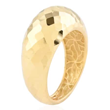 Maestro Gold Collection Italian 10K Yellow Gold Multi Cut Domed Ring (Size 6.0) 2.10 Grams image number 3