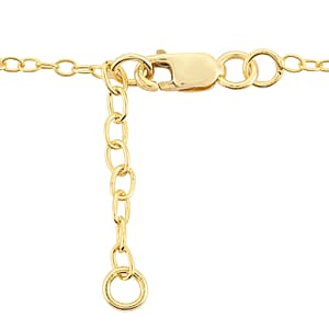 Peach Moonstone Bar Necklace 18 Inches in 14K Yellow Gold Over Sterling Silver 8.20 ctw