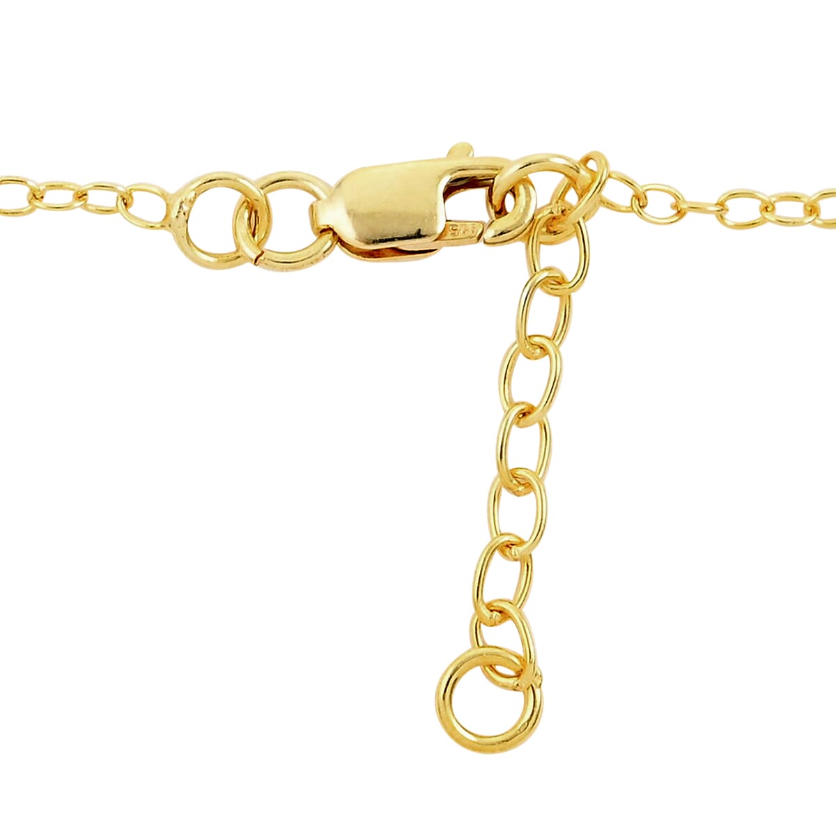 Ruby Drop Necklace 17 Inches in 14K Yellow Gold Over Sterling Silver 1.70 ctw image number 3