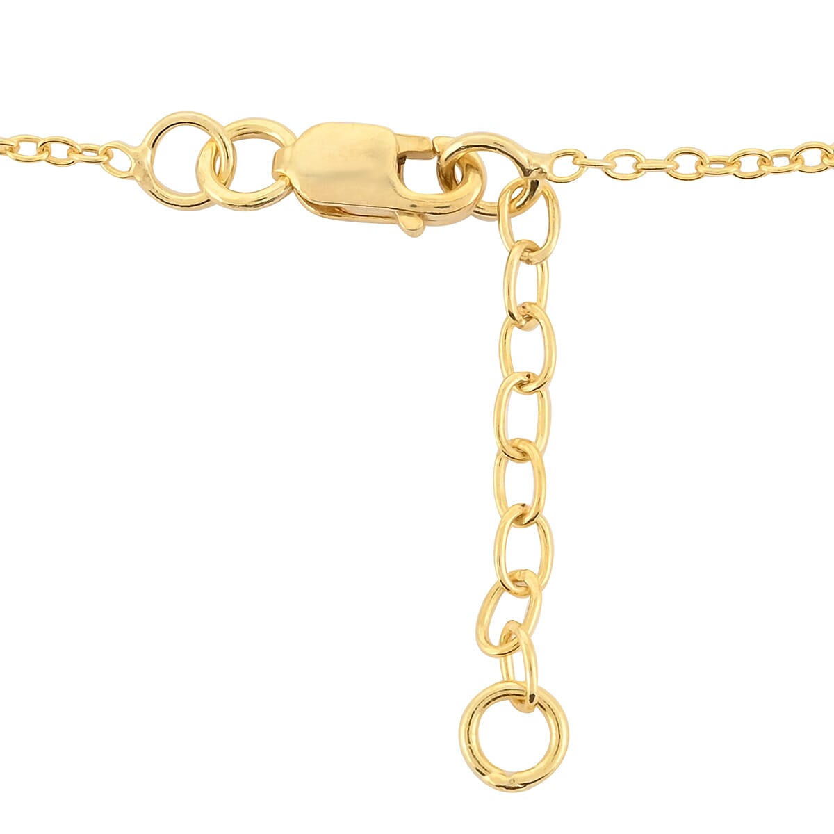 Multi Moonstone Drop Necklace 17 Inches in 14K Yellow Gold Over Sterling Silver 1.85 ctw image number 3