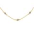 Amethyst Station Necklace 18 Inches in 14K Yellow Gold Over Sterling Silver 1.40 ctw image number 2