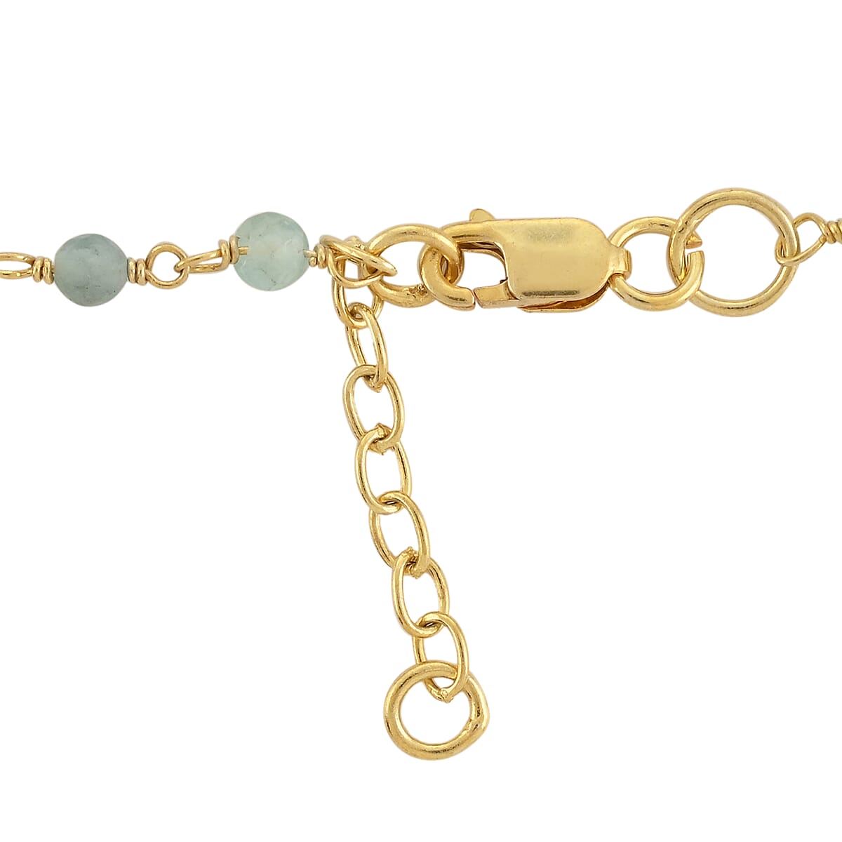 Chalcedony, Apatite Bracelet in 14K Yellow Gold Over Sterling Silver (7.00 In) 6.60 ctw image number 3