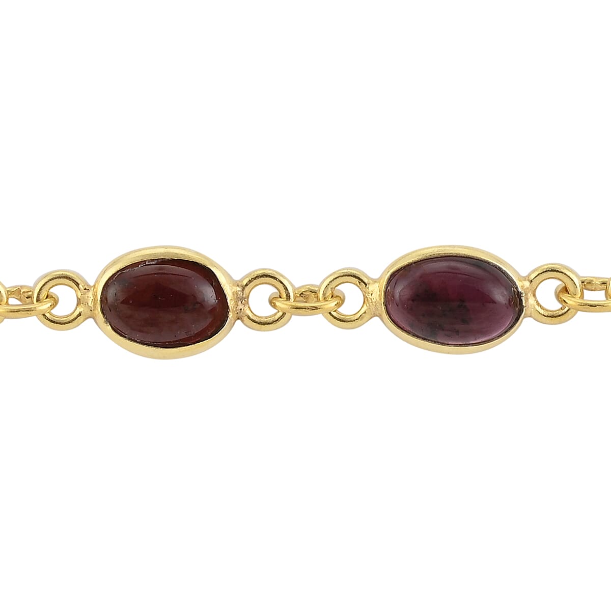 Mozambique Garnet Bracelet in 14K YG Over Sterling Silver (7.00 In) 4.55 ctw image number 2