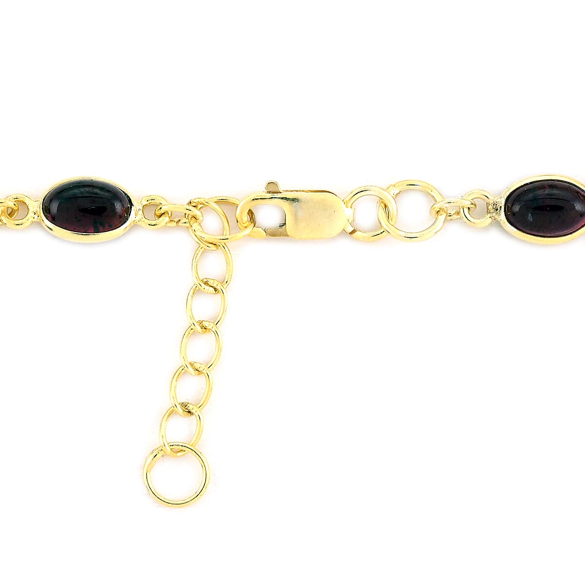 Mozambique Garnet Bracelet in 14K YG Over Sterling Silver (7.00 In) 4.55 ctw image number 3