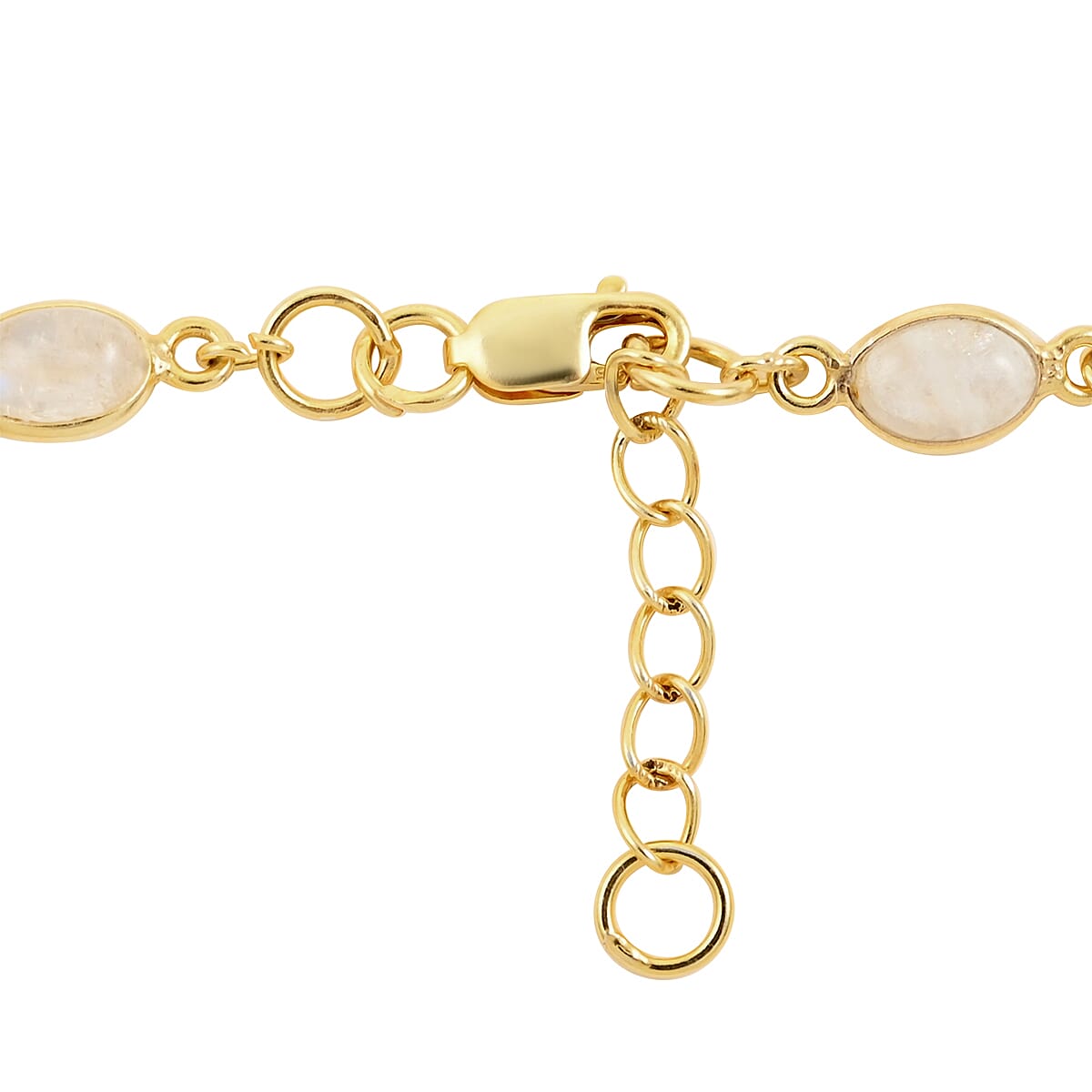 Moonstone Bracelet in 14K Yellow Gold Over Sterling Silver (7.00 In) 3.00 ctw image number 3