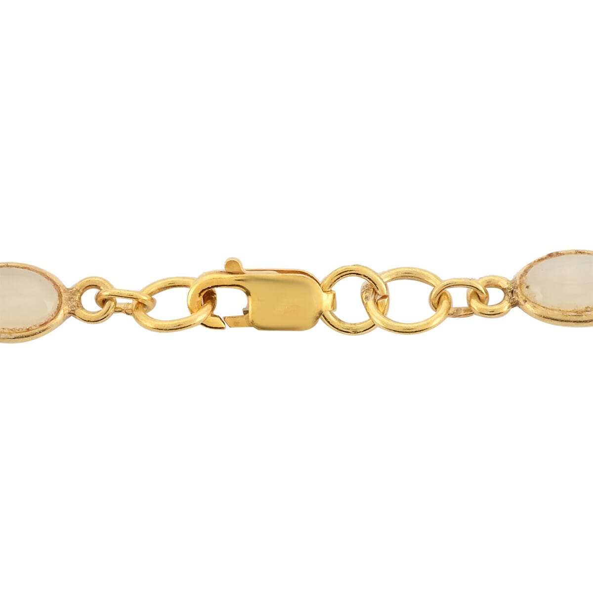 Multi Moonstone Necklace 18 Inches in 14K Yellow Gold Over Sterling Silver 12.60 ctw image number 3