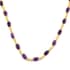 Amethyst Necklace 18 Inches in 14K Yellow Gold Over Sterling Silver 7.90 Grams 12.60 ctw image number 0