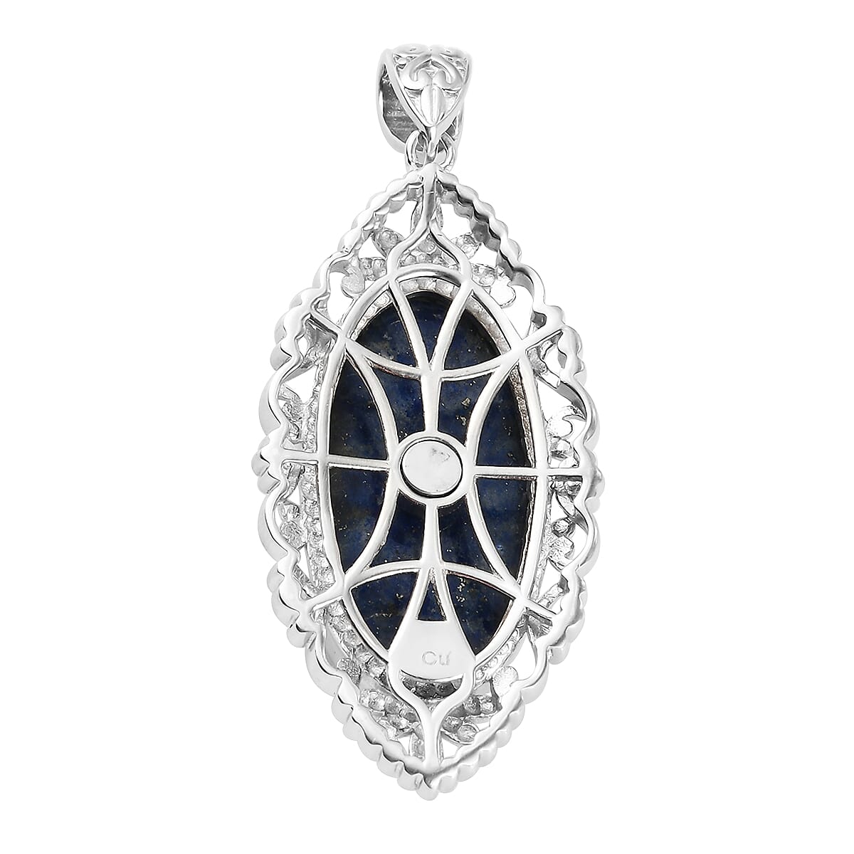 Lapis Lazuli Pendant in Platinum Over Copper with Magnet 23.15 ctw image number 3