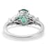 One Of A Kind Rhapsody 950 Platinum AAAA Brazilian Emerald and E-F VS Diamond Ring (Size 7.0) 5.35 Grams 1.70 ctw image number 4