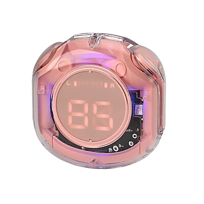 Livmore TWS Wireless Earbuds with Display - Pink