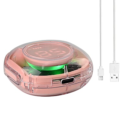 Livmore TWS Wireless Earbuds with Display - Pink