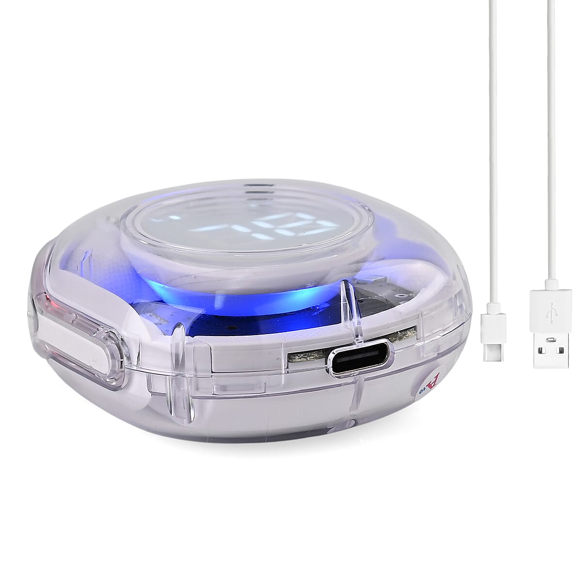 Livmore TWS Wireless Earbuds with Display - White image number 6