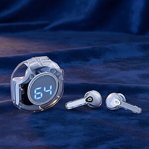 Livmore TWS Wireless Earbuds with Display - Purple