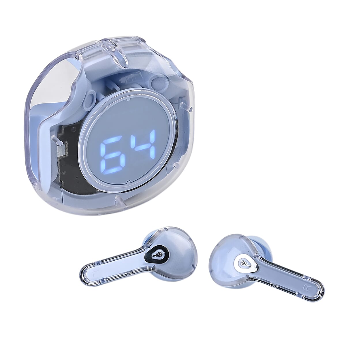 Livmore TWS Wireless Earbuds with Display - Purple image number 3