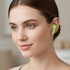 Livmore TWS Wireless Earbuds with Display - Green