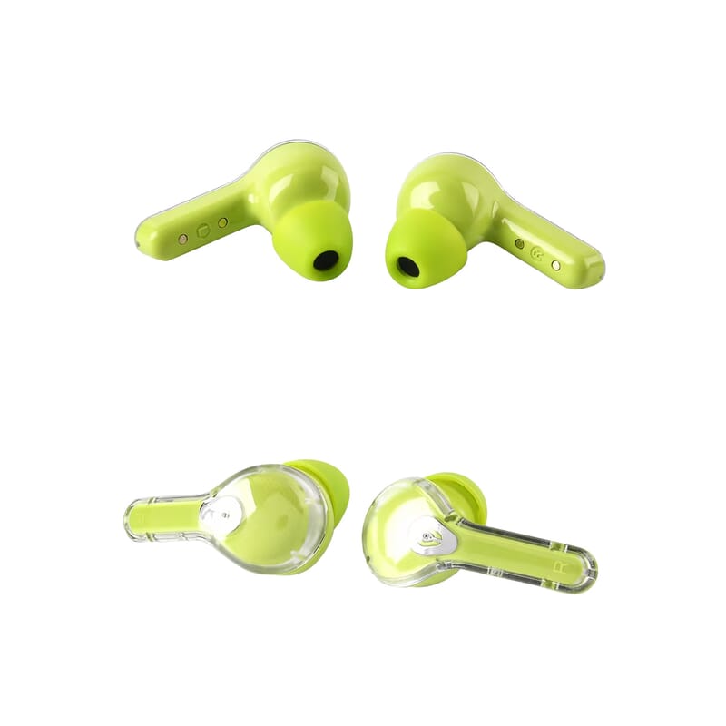 Livmore TWS Wireless Earbuds with Display - Green