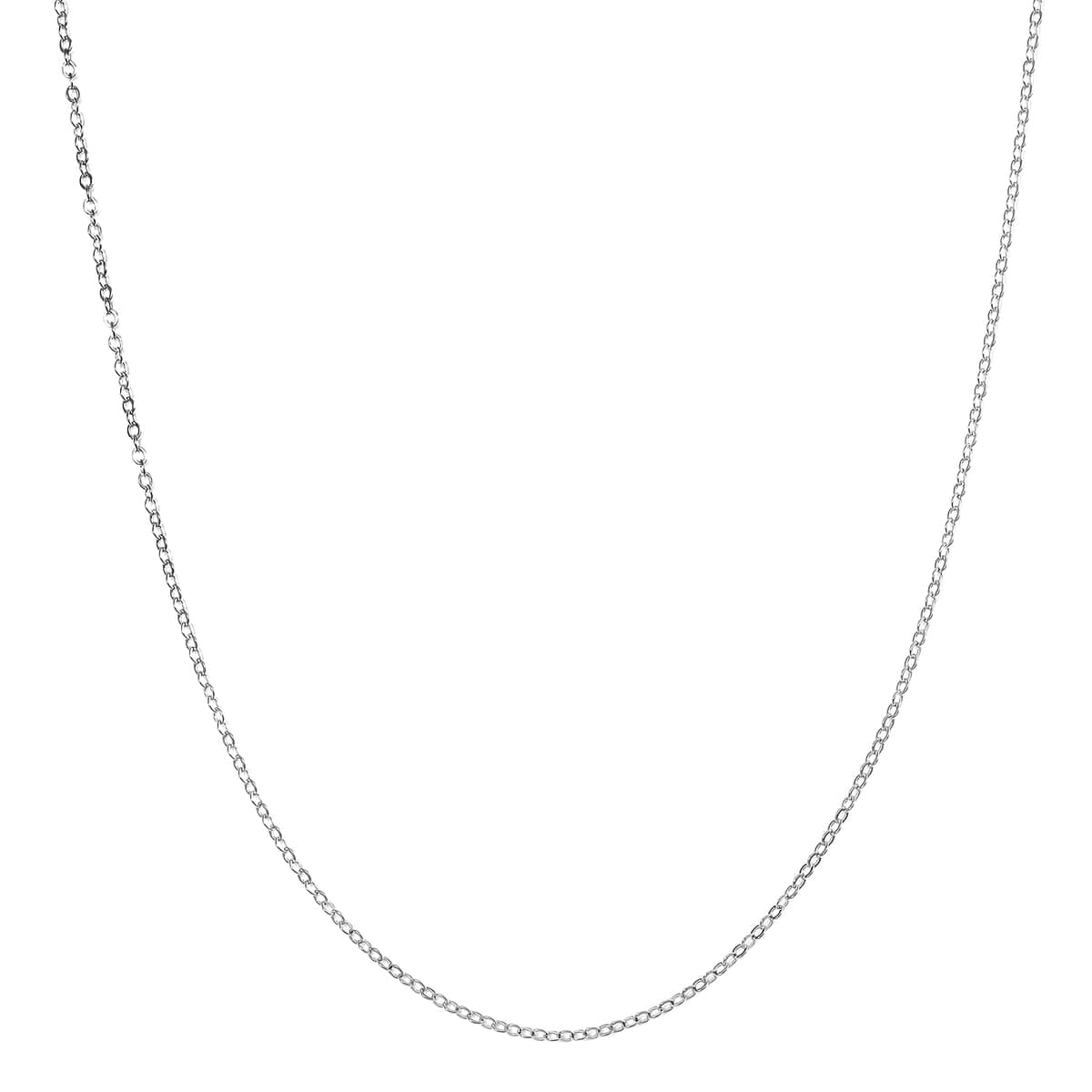 Rhodium Over Sterling Silver Chain 18 Inches 1.42 Grams image number 0