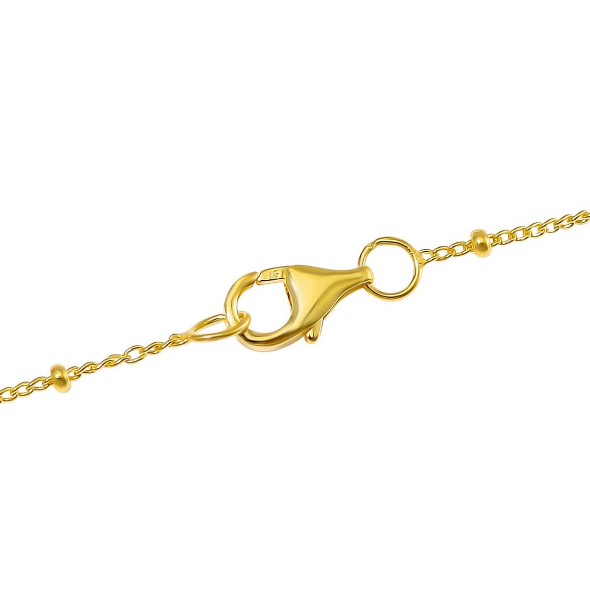 Station Chain in 14K Yellow Gold Over Sterling Silver 1.86 Grams 20 Inches image number 4