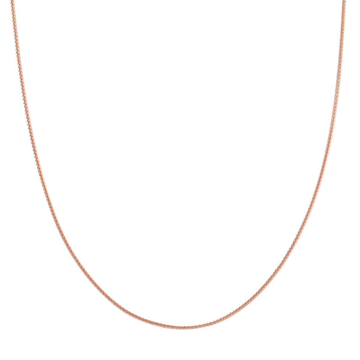 Wheat Chain in 14K Rose Gold Over Sterling Silver 1.73 Grams 20 Inches image number 0