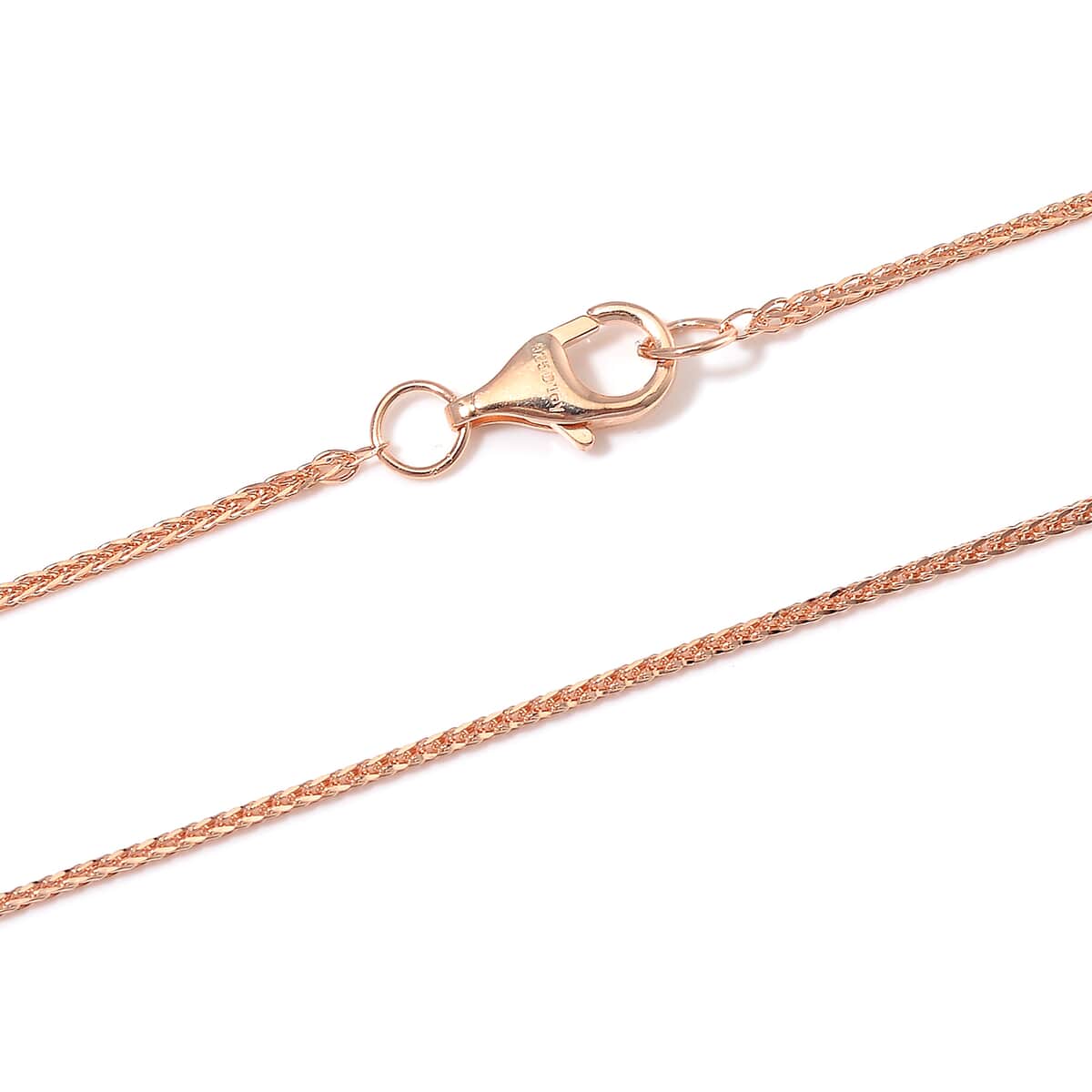 Wheat Chain in 14K Rose Gold Over Sterling Silver 1.73 Grams 20 Inches image number 4