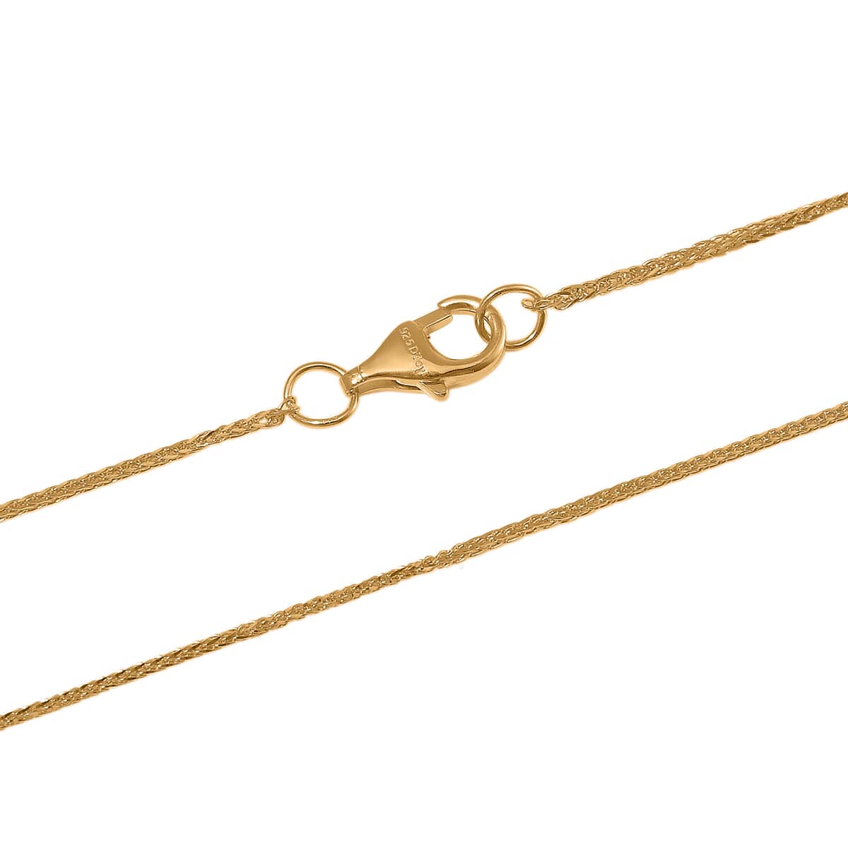 Wheat Chain in 14K Yellow Gold Over Sterling Silver 1.51 Grams 20 Inches image number 4