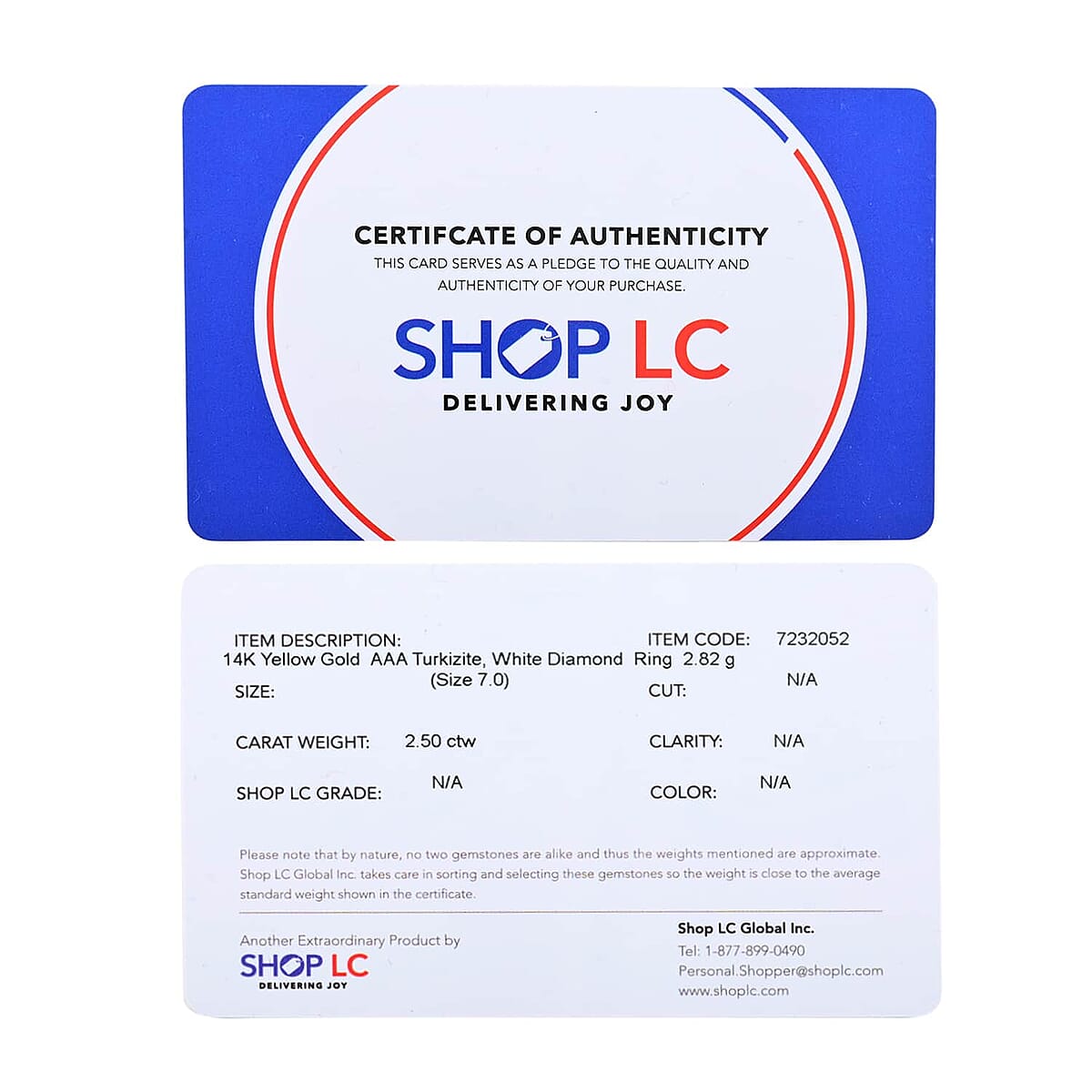 AAA Turkizite and Diamond 2.70 ctw Ring in 14K Yellow Gold (Size 10.5) image number 6