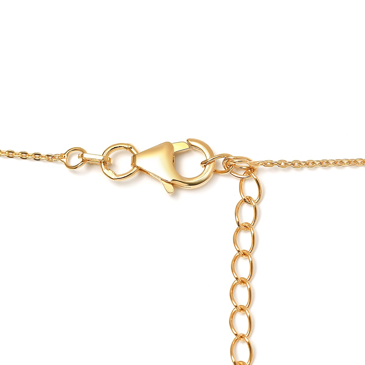 Freshwater Pearl and Natural White Zircon Taurus Zodiac Necklace 18 Inches in Vermeil Yellow Gold Over Sterling Silver 0.10 ctw image number 4