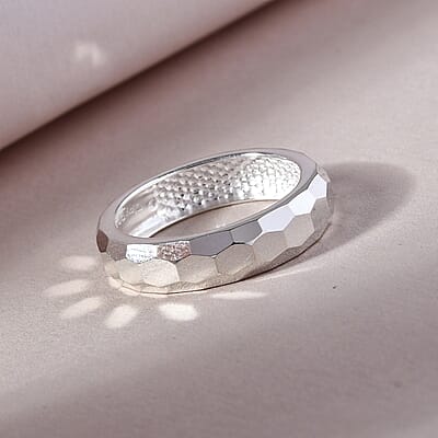 Sterling Silver Band Ring (Size 10.0) 2.05 Grams