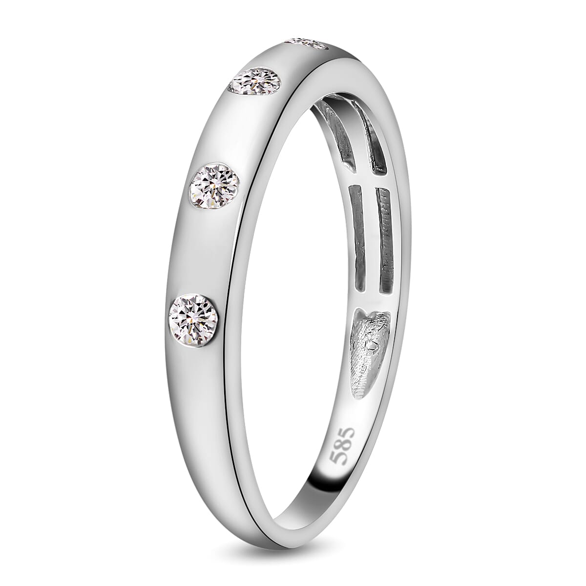 Diamond I1 0.30 ctw Ring in 14K White Gold (Size 6.5)