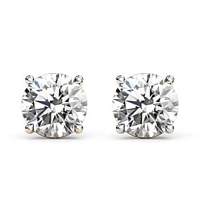14K Yellow Gold Diamond (I2-I3) Earrings 0.25 ctw