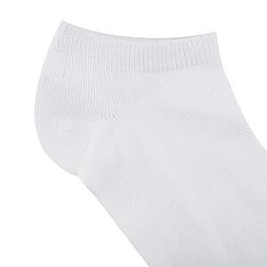Closeout Spoiled Angel 20 Pairs Women's No Show Socks -Black/White (Sizes 4-10)