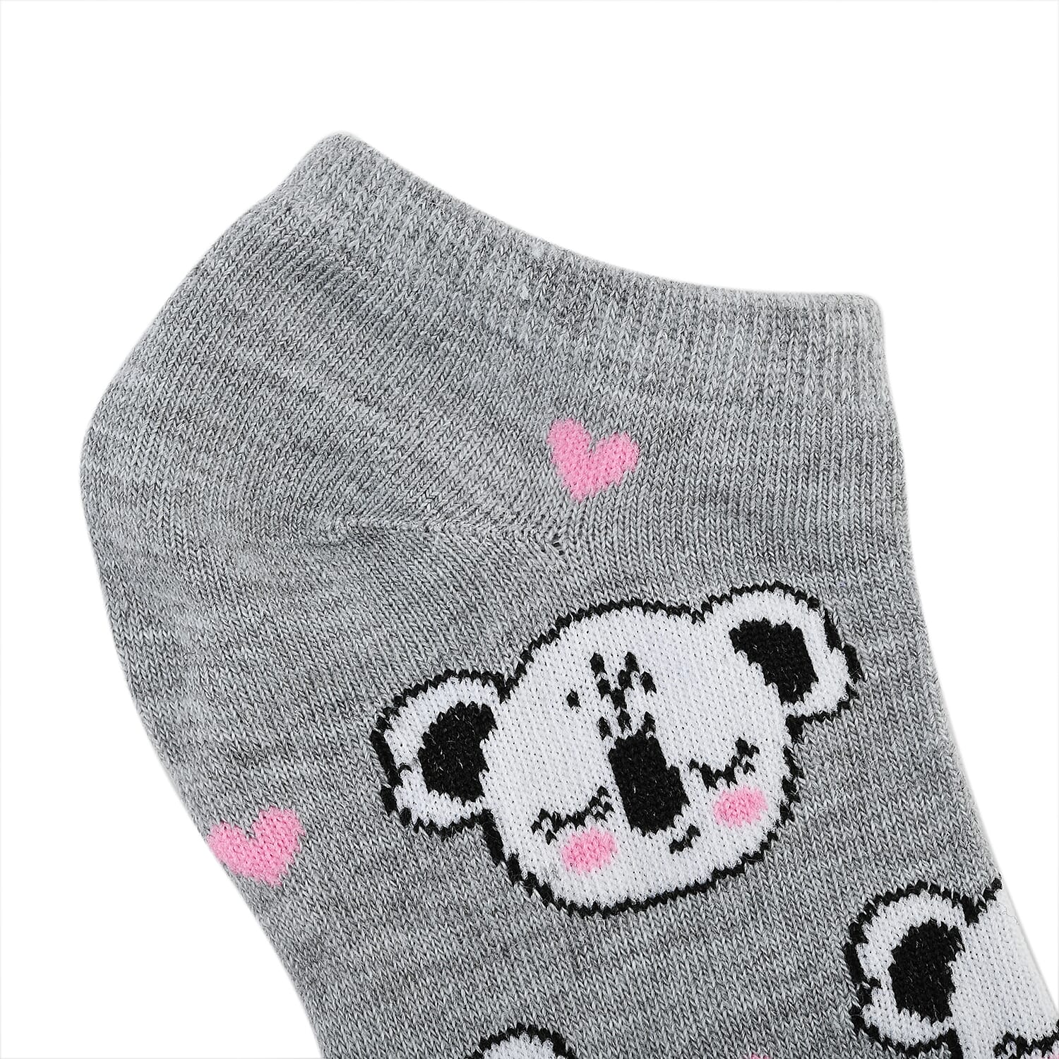 Closeout Spoiled Angel 20 Pairs Women's No Show Socks -Heart (Sizes 4-10)