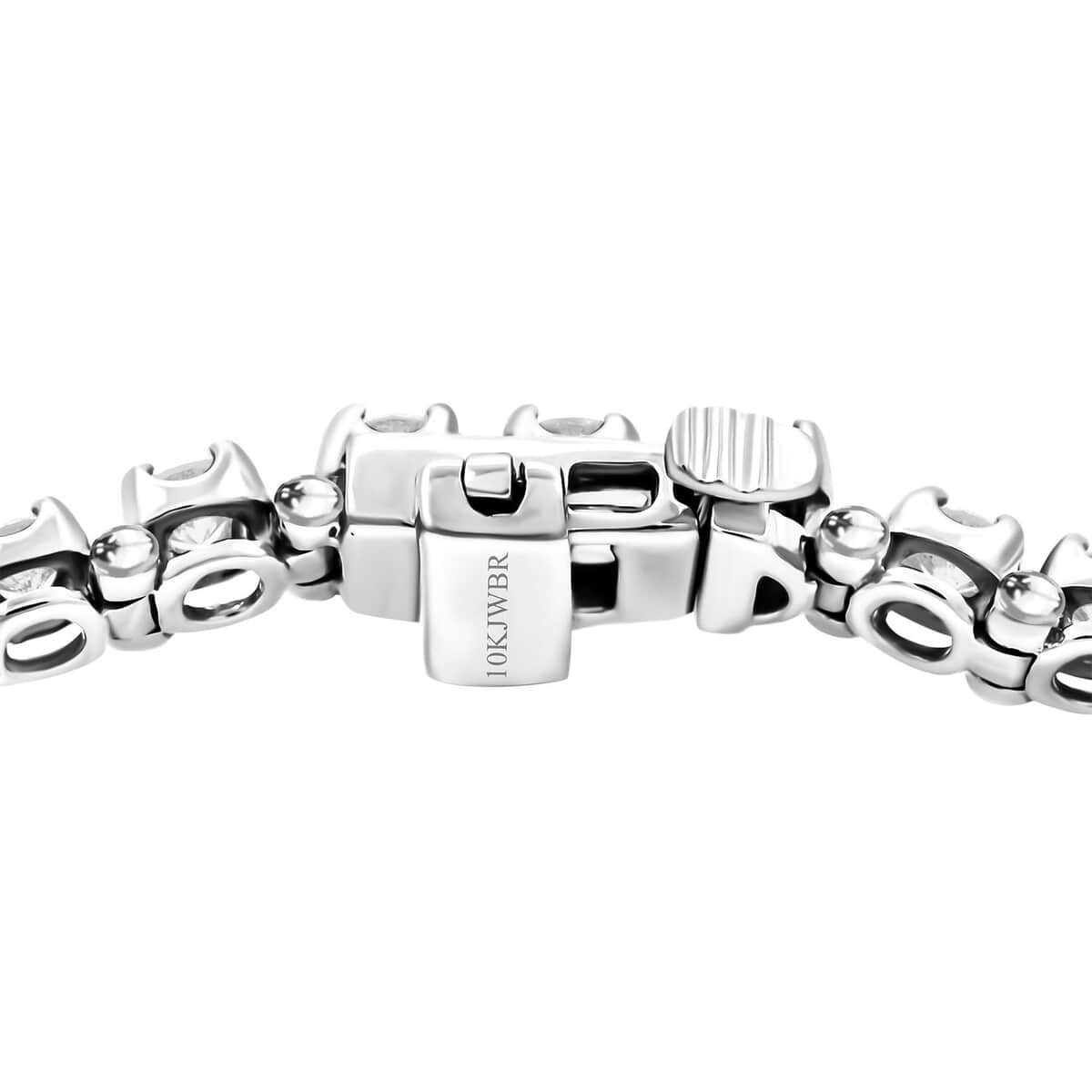 Diamond 3.05 ctw Bracelet in 10K White Gold 8.10 Grams (7.25 In) image number 2