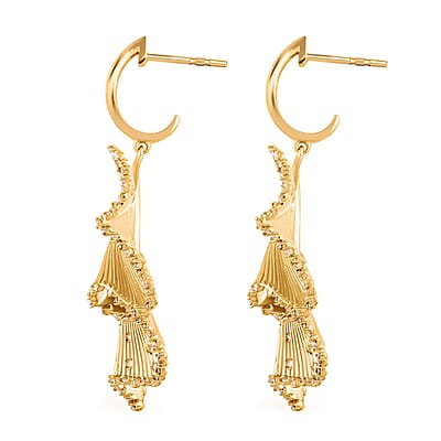 Clarte Gilded Collection Moissanite 0.90 ctw Earrings in Vermeil Yellow Gold Over Sterling Silver