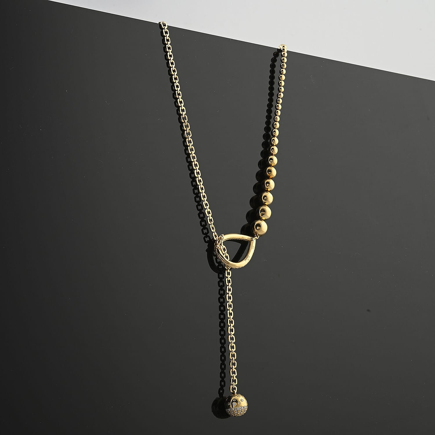 Clarte Pear Garden Collection Moissanite 0.85 ctw Necklace in Vermeil Yellow Gold Over Sterling Silver 18 Inches