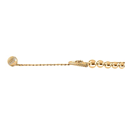 Clarte Pear Garden Collection Moissanite 0.85 ctw Necklace in Vermeil Yellow Gold Over Sterling Silver 18 Inches
