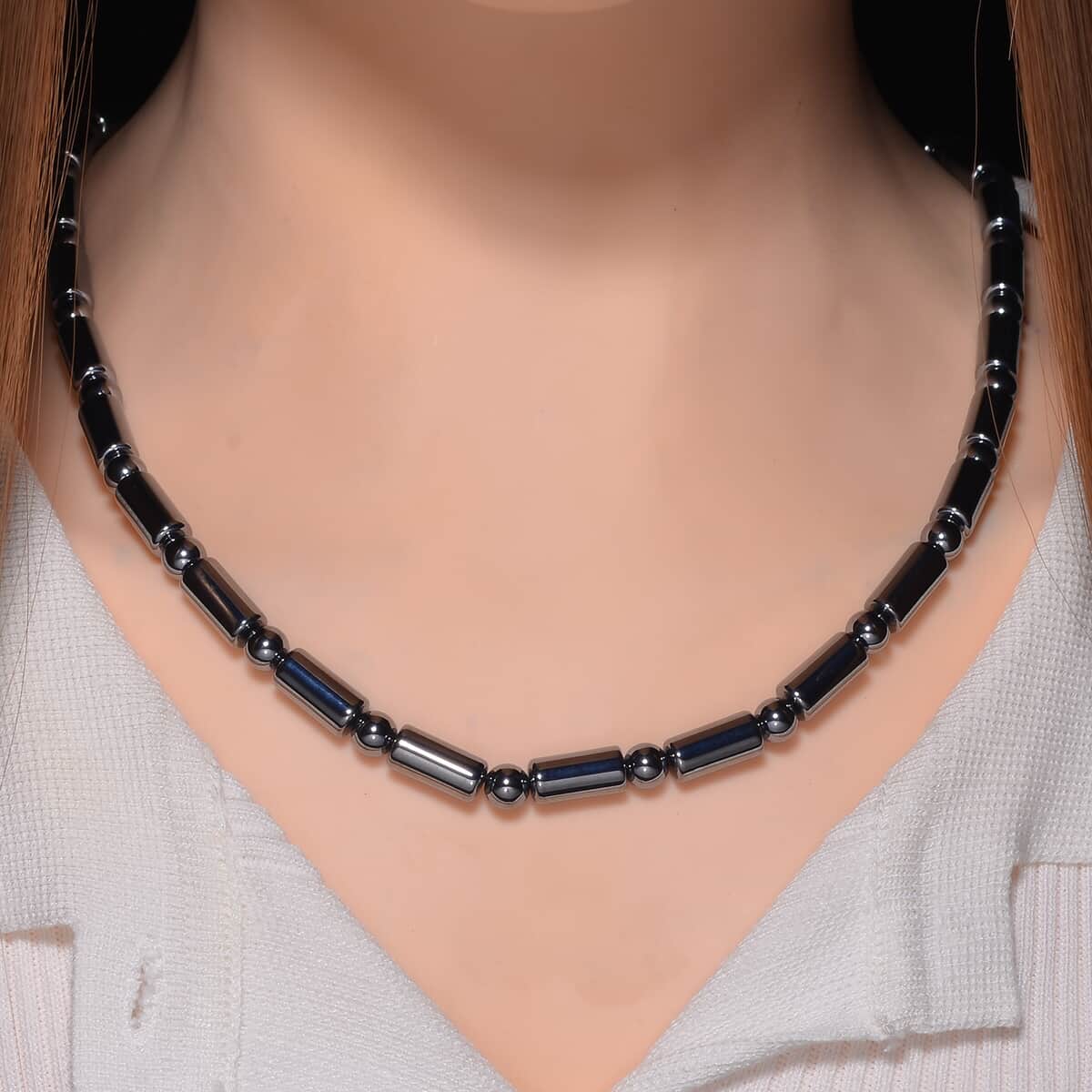 Terahertz 333.50 ctw Barrel and Beaded Necklace 36 Inches image number 1