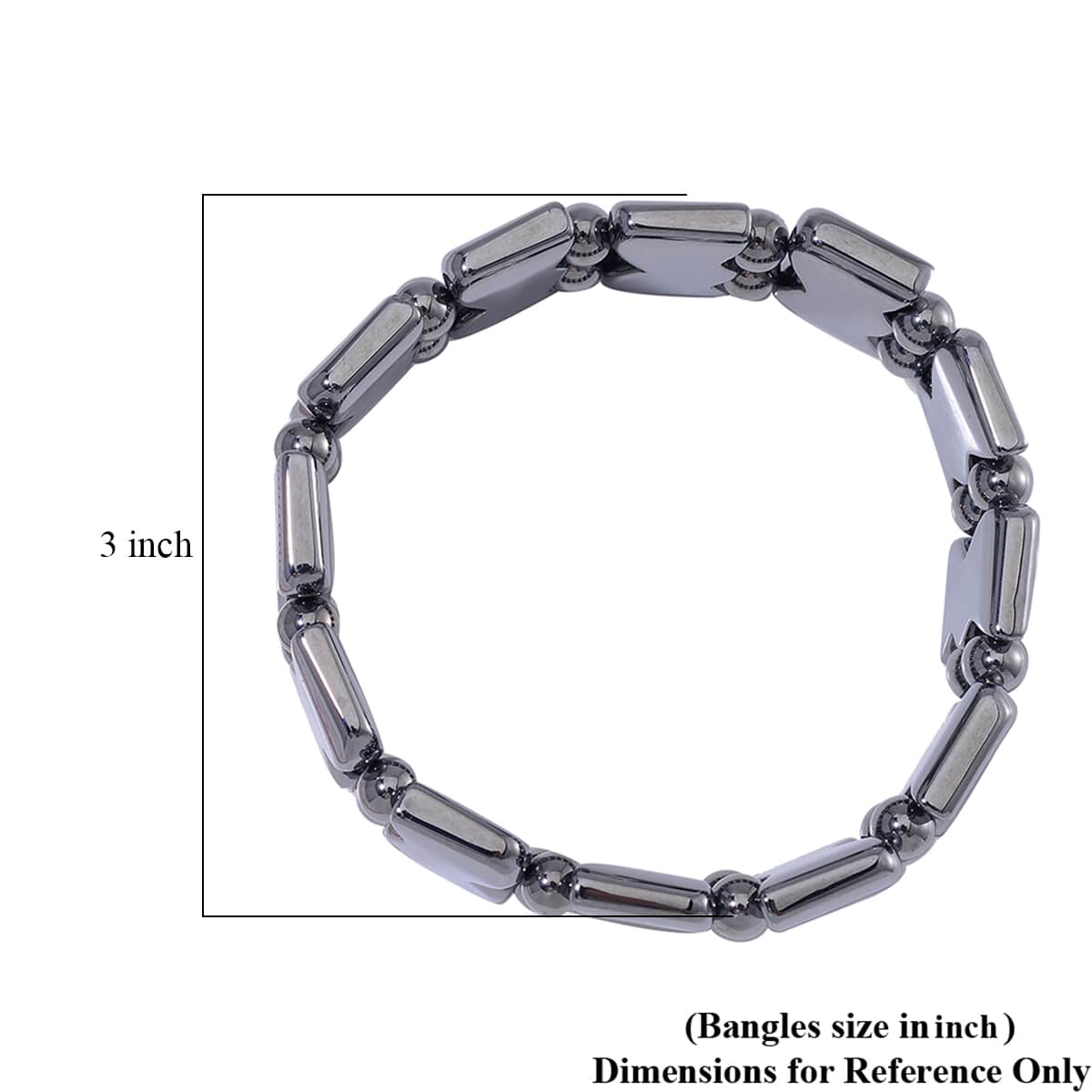 Terahertz 225.00 ctw Fancy Block Stretch Bracelet (8-8.5In) image number 4