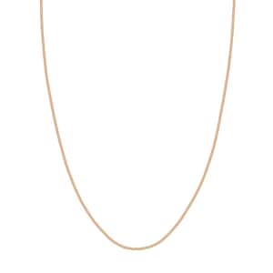 0.8mm Snake Chain Adjustable Necklace in 14K Rose Gold Over Sterling Silver 3.50 Grams 24 Inches