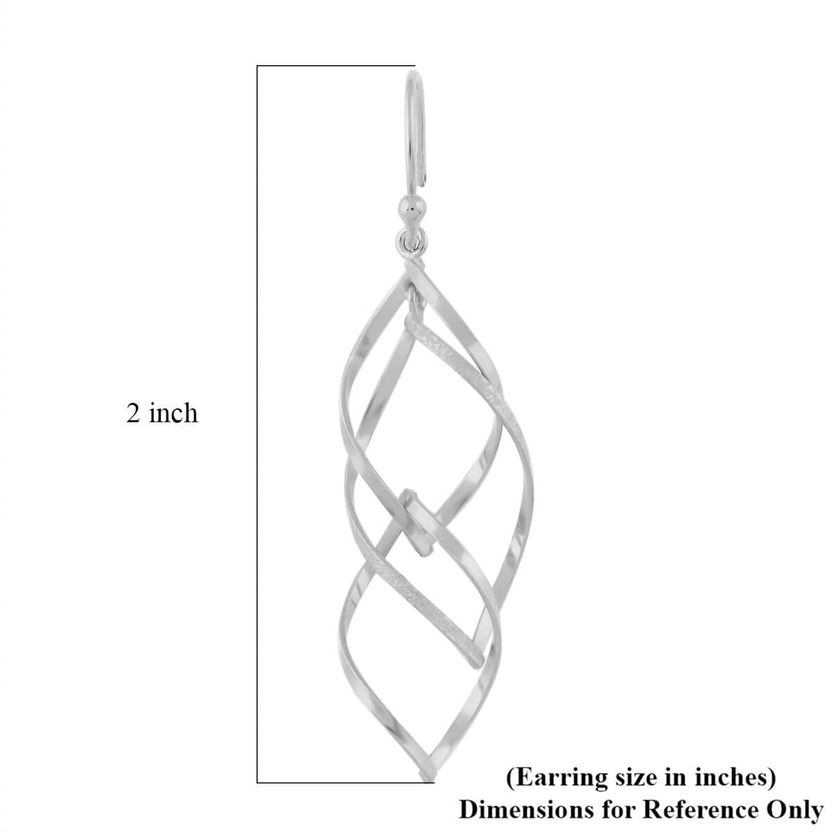 Earrings in Sterling Silver 2.90 Grams image number 4