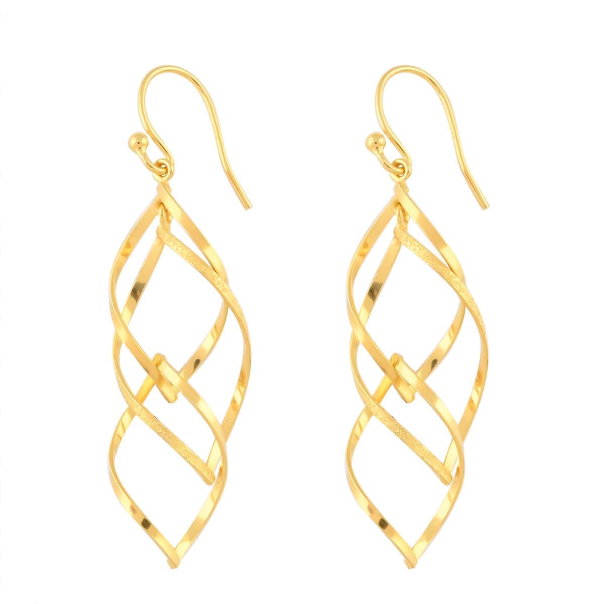 Earrings in 14K Yellow Gold Over Sterling Silver 3 Grams image number 3