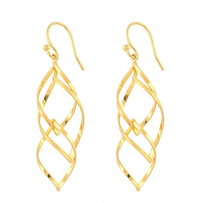 Earrings in 14K Yellow Gold Over Sterling Silver 3 Grams