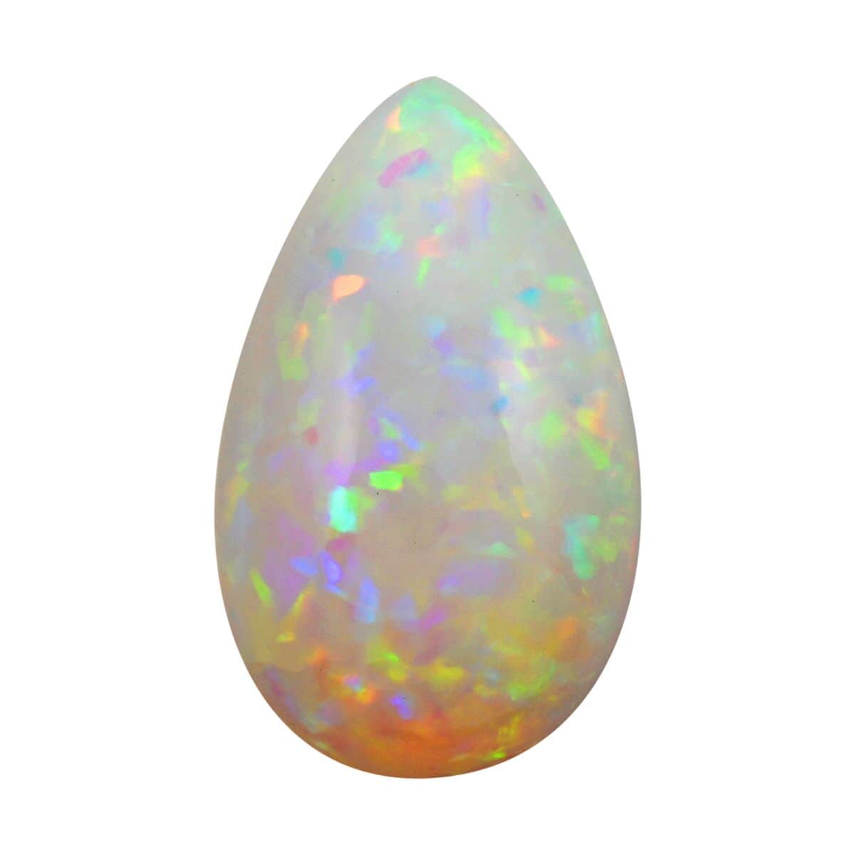 Certified & Appraised AAAA Ethiopian Welo Opal (Pear Free Size) 26.45 ctw image number 0