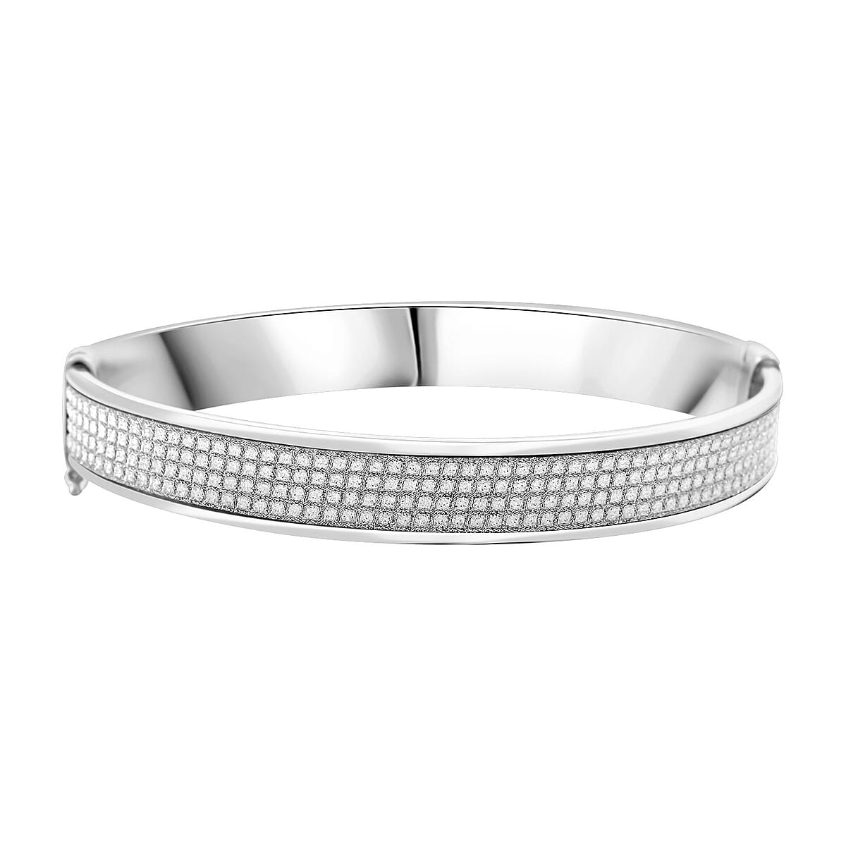 Sterling Silver Bangle Bracelet (7.00 In) 19.50 Grams image number 0