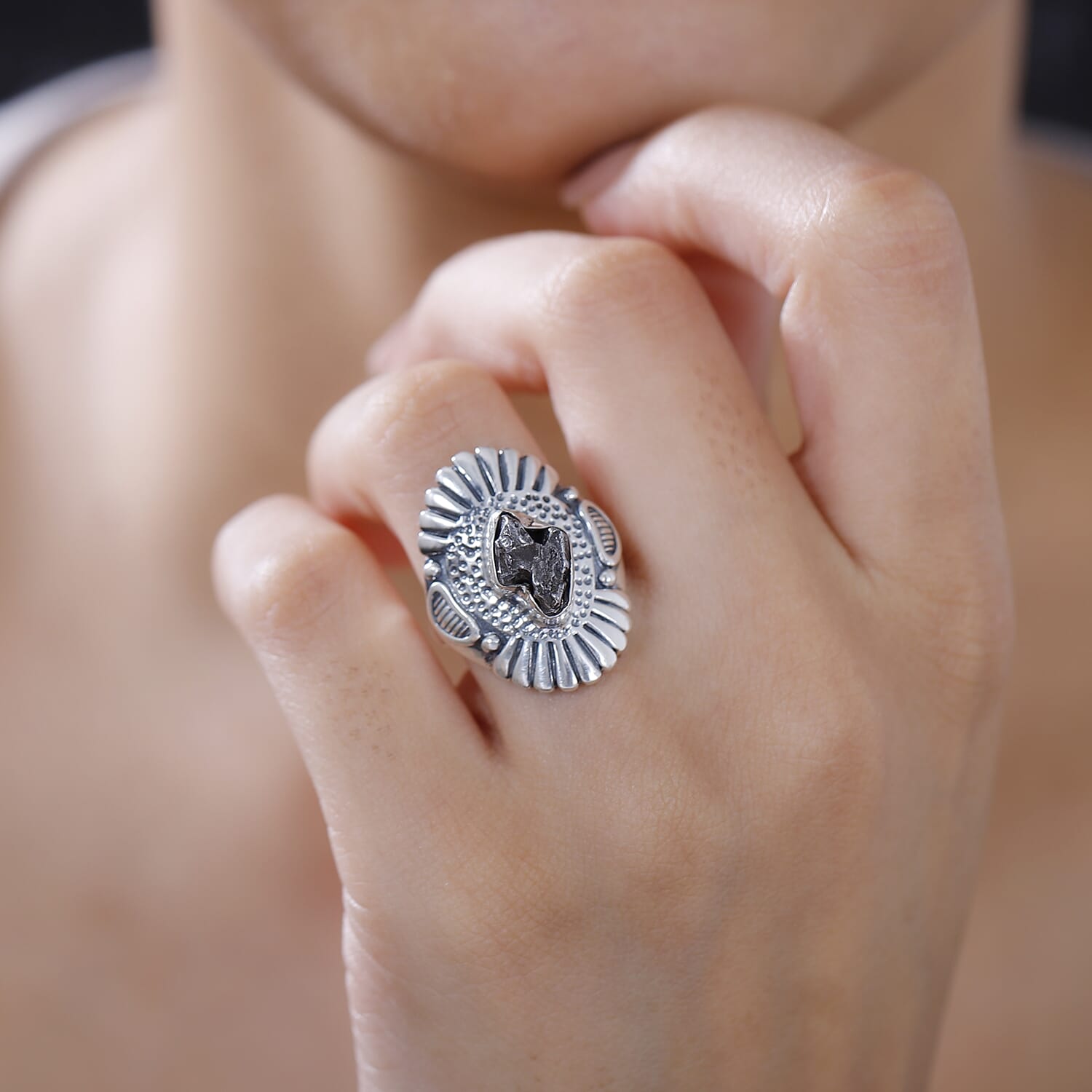 Buy Marvelous Meteorite Ring in Sterling Silver at ShopLC.