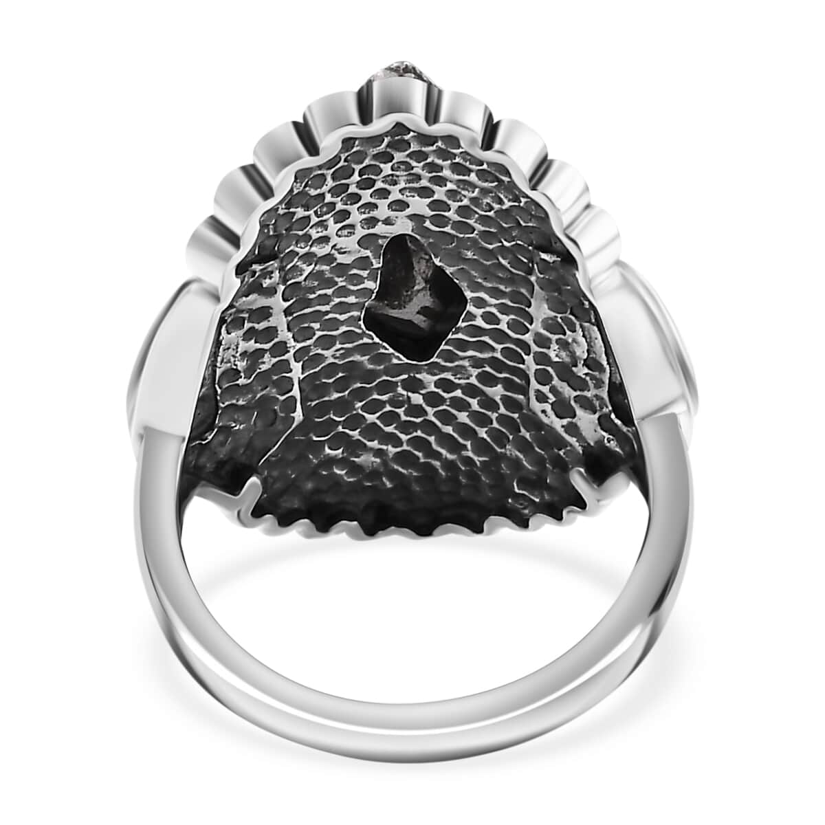 Marvelous Meteorite Ring in Sterling Silver image number 4