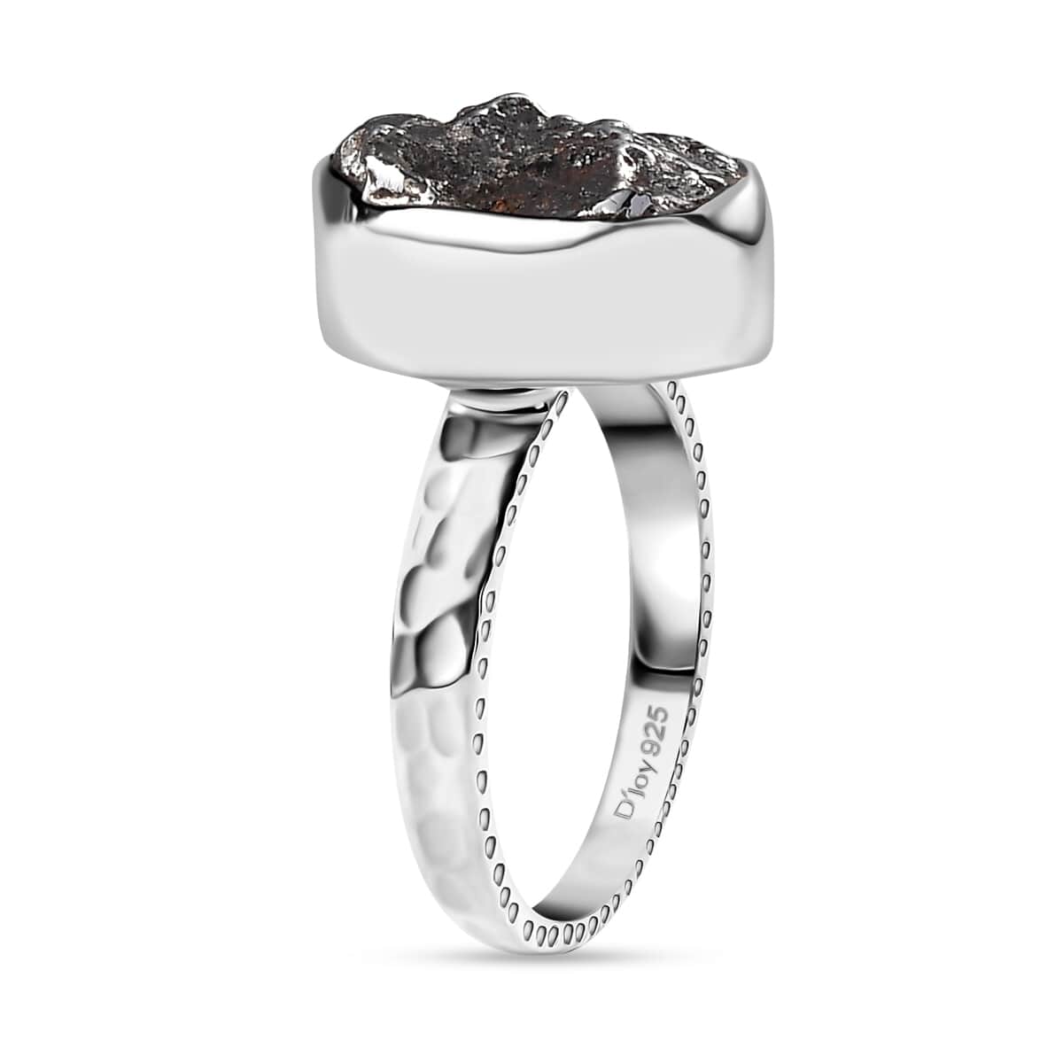 Artisan Crafted Marvelous Meteorite Ring in Sterling Silver (Size 10.0) image number 3