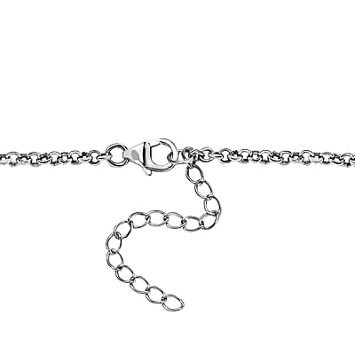 D'Joy Artisan Crafted Rough Cut Marvelous Meteorite Floral Necklace in Black Oxidized Sterling Silver 18-20 Inches