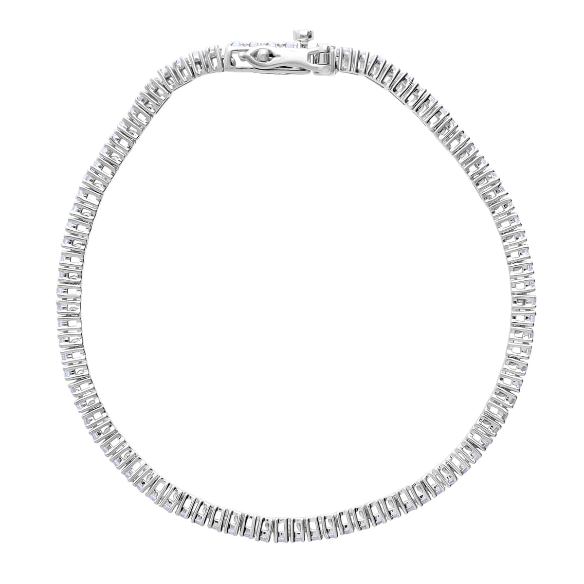 Luxuriant Lab Grown Diamond G-H SI 2.00 ctw Bracelet in Platinum Over Sterling Silver (5.25 In) image number 3